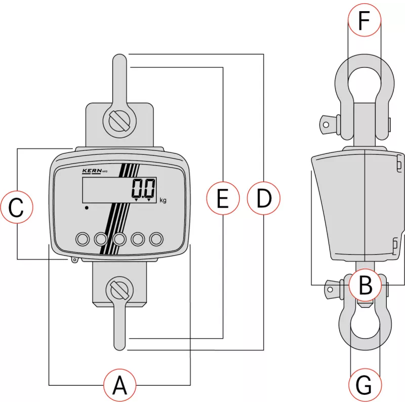 Balance à grue KERN HFD | Balances pro