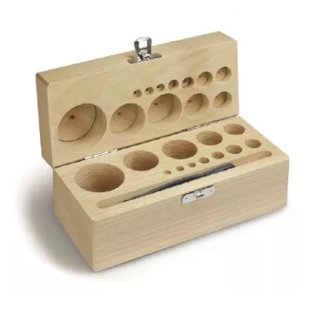 Etui en bois pour les poids individuels E1-F1 - 317-xx0-100 | Balances pro
