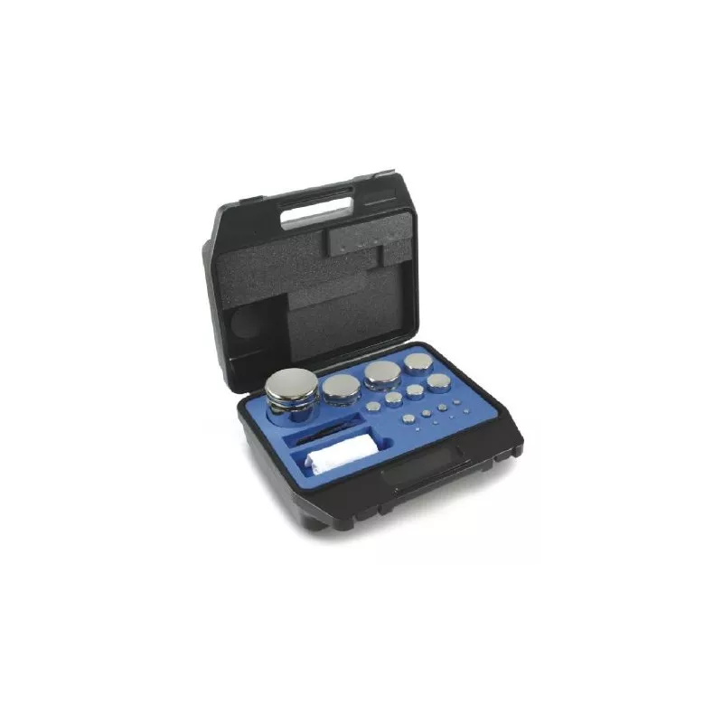 OIML E2 (312) Jeux de poids - forme cylindrique compacte, inox poli | Balances pro