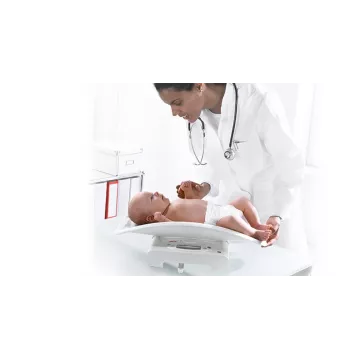 Pèse-bébé électronique et pèse-personne plat, homologuée pour usage médical SECA 384 | Balances pro