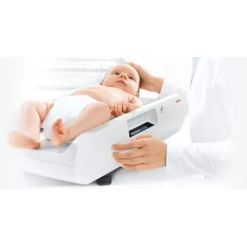 Pèse-bébé sans fil avec système d'amortissement optimisé, homologuée usage médical SECA 757 | Balances pro