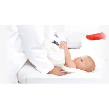 Pèse-bébé sans fil avec système d'amortissement optimisé, homologuée usage médical SECA 757 | Balances pro