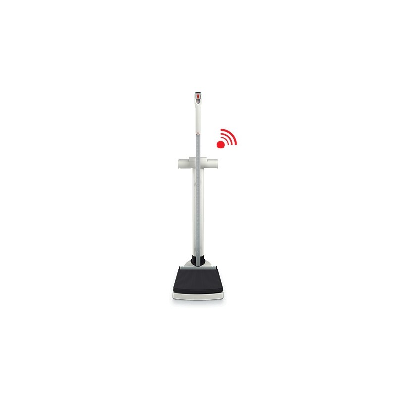 EMR ready column scale with integrated measuring rod, Class III medically approved SECA 704 s