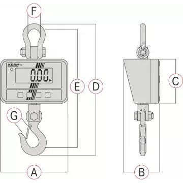Balance à grue KERN HCD | Balances pro