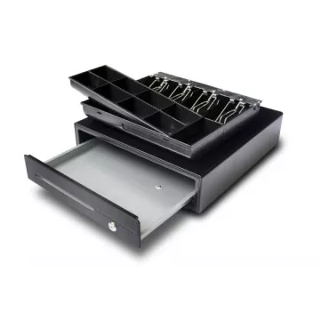 Tiroir caisse compacte en metal 410x420 mm - CDR-R41-12-B | Balances pro
