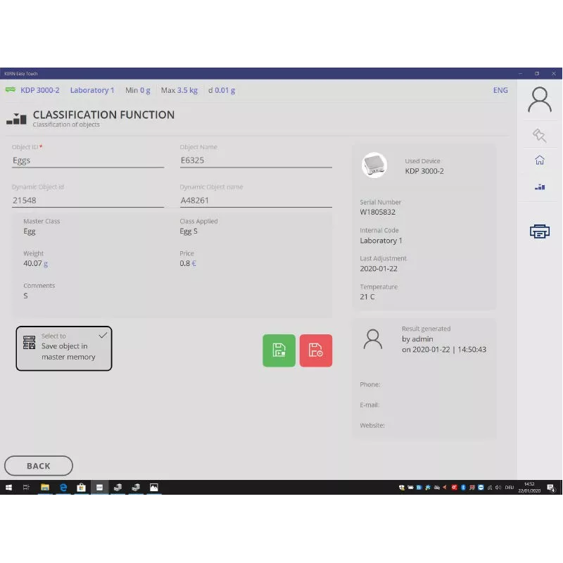 MODULE SET-06 ET Classify (module optionnel au SET-01) | Balances pro