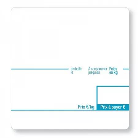 Etiquettes adhésives 58x45x40mm | Balances pro