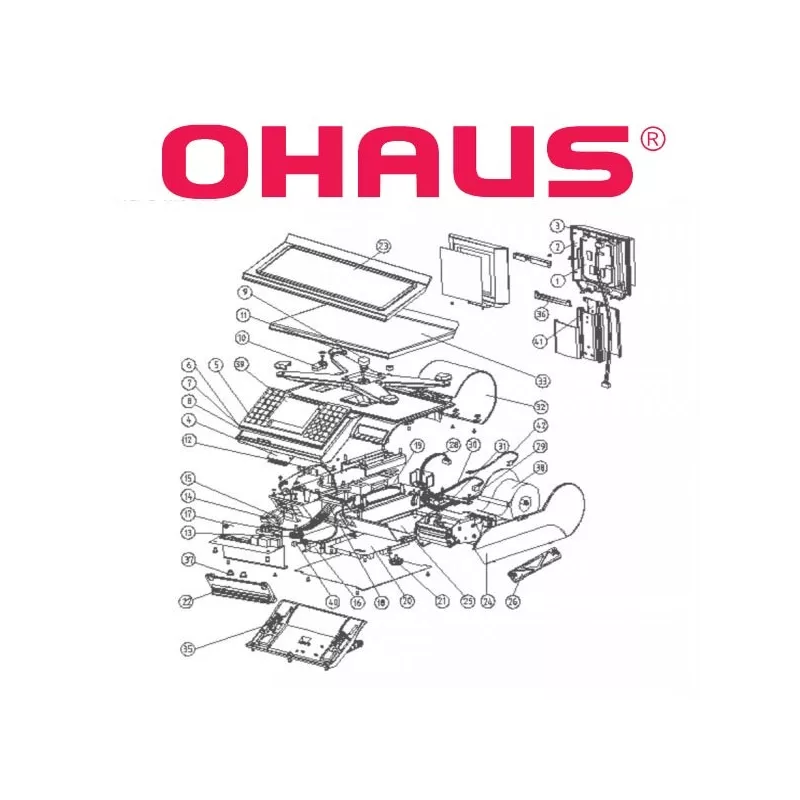 Pièces détachées OHAUS RU-C2 – Vue éclatée