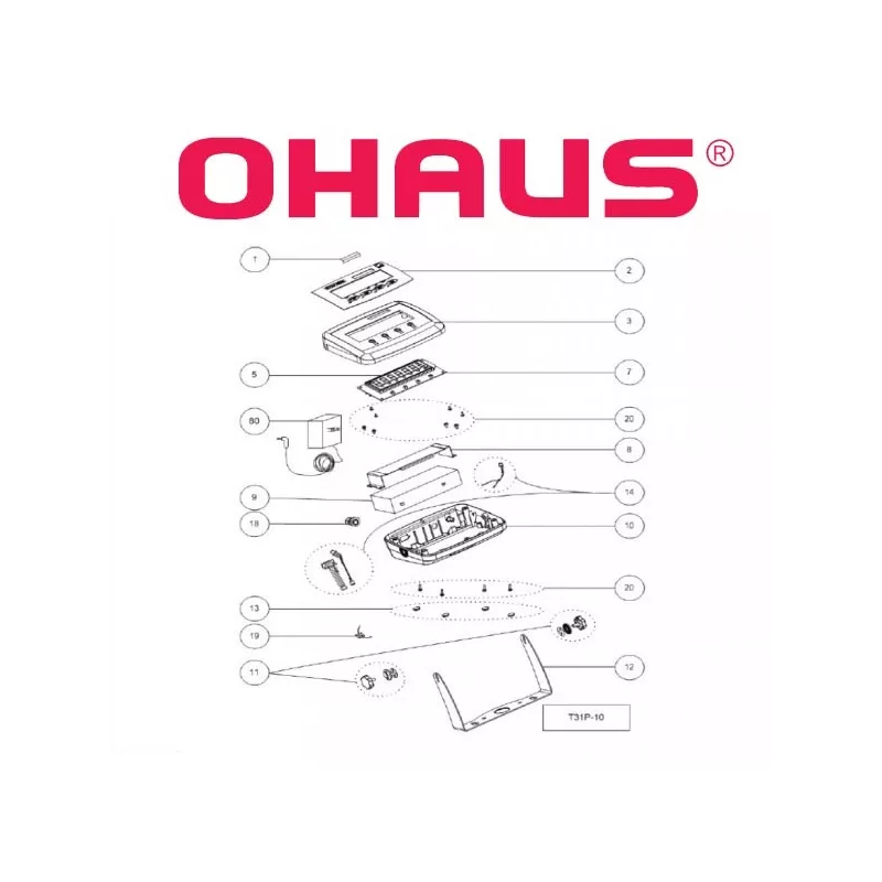 Pièces détachées OHAUS DEFENDER 3000 indicateur T31P | Balances pro