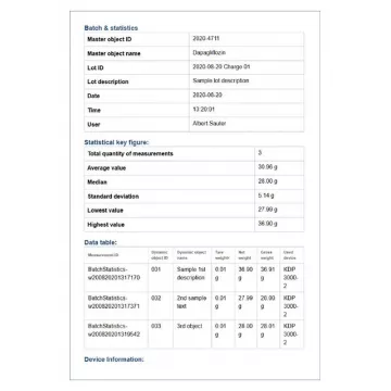 MODULE SET-16 ET Batch and Statistics (module optionnel au SET-01) | Balances pro