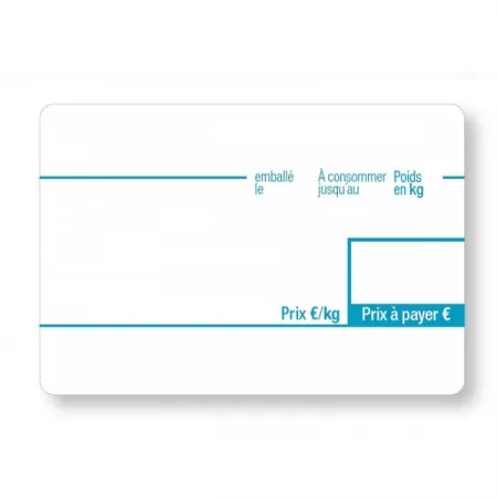 Etiquettes adhésives 58x45x40mm | Balances pro