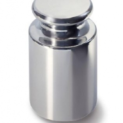 OIML E1 (307) Peso singolo - cilindrico con bottone di presa, acciaio lucidato