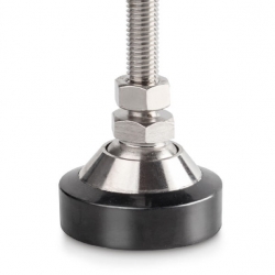 Adjustable foot, nickel-plated steel, for CT-P1/CT-P2 (≤ 2000 kg) - CE P2012